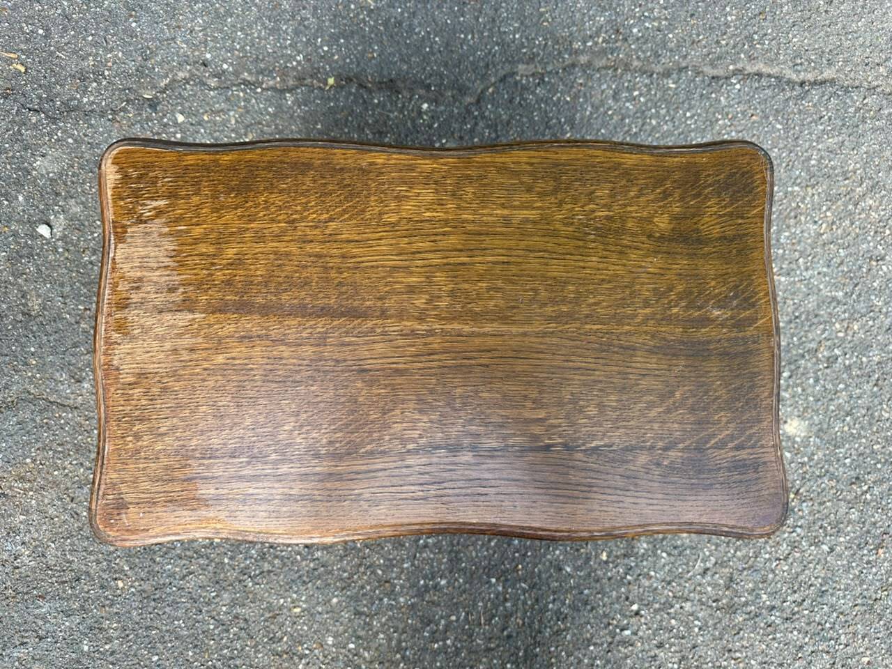 Nightstand - work table - wooden sewing box in Louis XV style 197