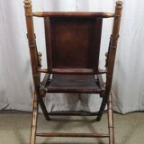 Chaise safari pliante style colonial