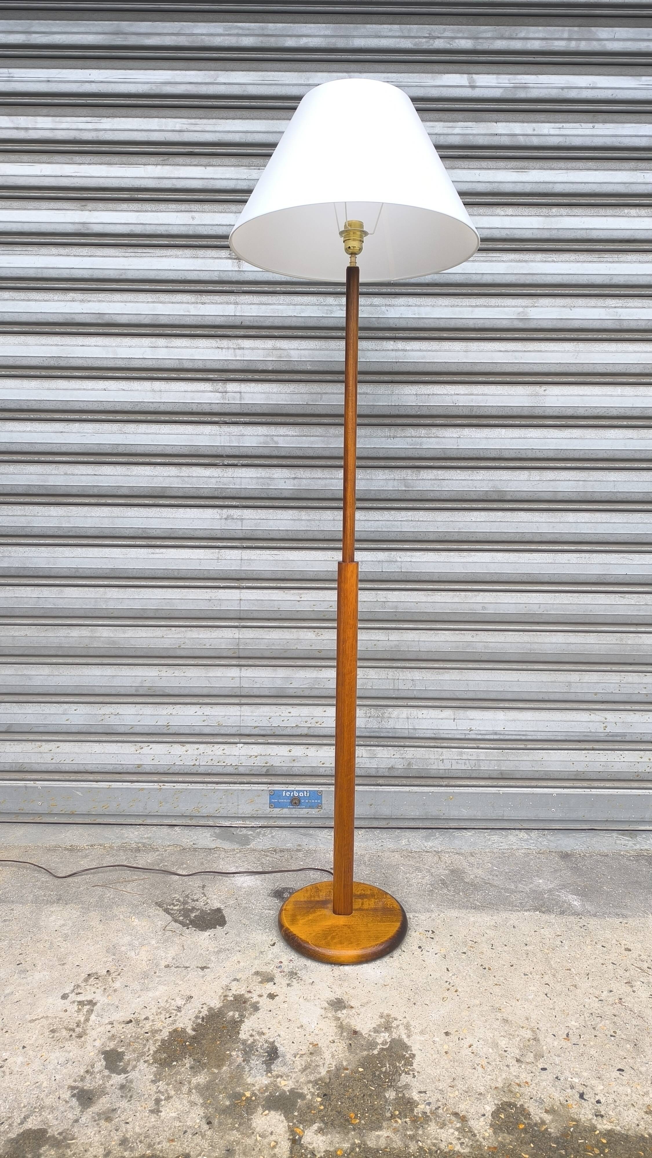 Scandinavian teak floor lamp 1960