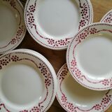 Lot de 16 assiettes plates Digoin