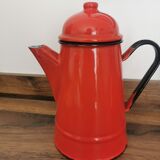Enamelled service and its 4 cups