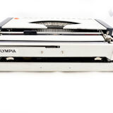 Typewriter, olympia traveller luxury  white