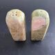 Salt and pepper shakers made of Connemara marble