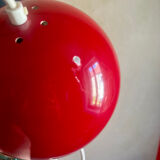 Vintage 70s red ball chandelier