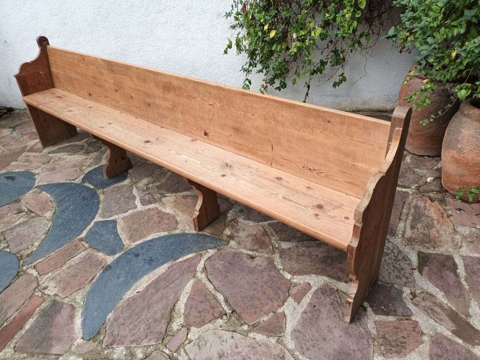 Old church pew, 263 cm