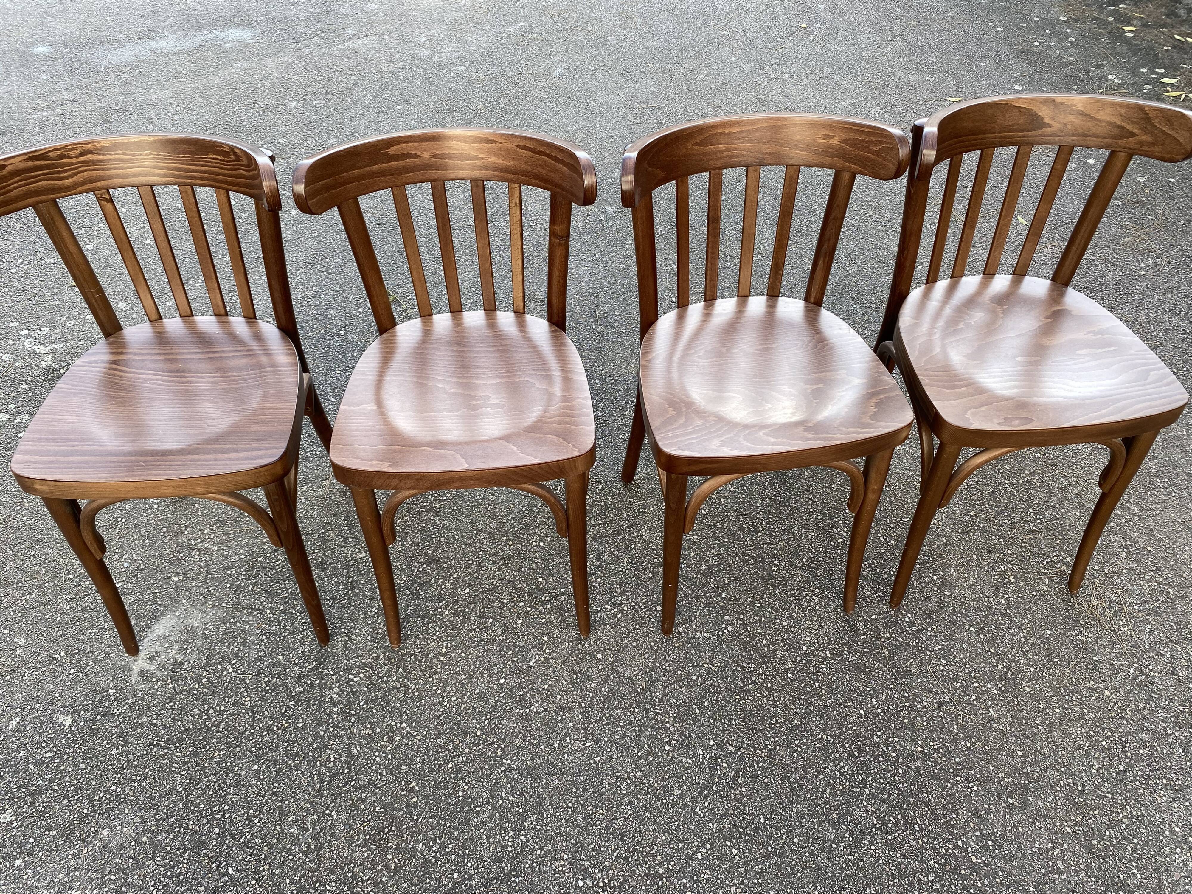 Set of 4 vintage bistro chairs
