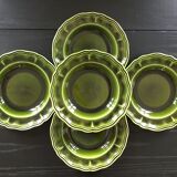 Set of 5 Provencal olive plates