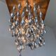 Design aluminium space age ceiling light/pendant - Czechoslovakia/1960s - 3pcs.