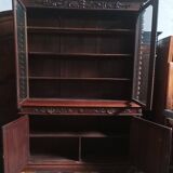 Large Louis XIII bookcase in solid oak