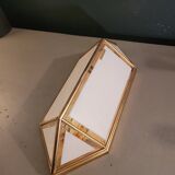 Italian wall light in glass and 24-carat gold plating