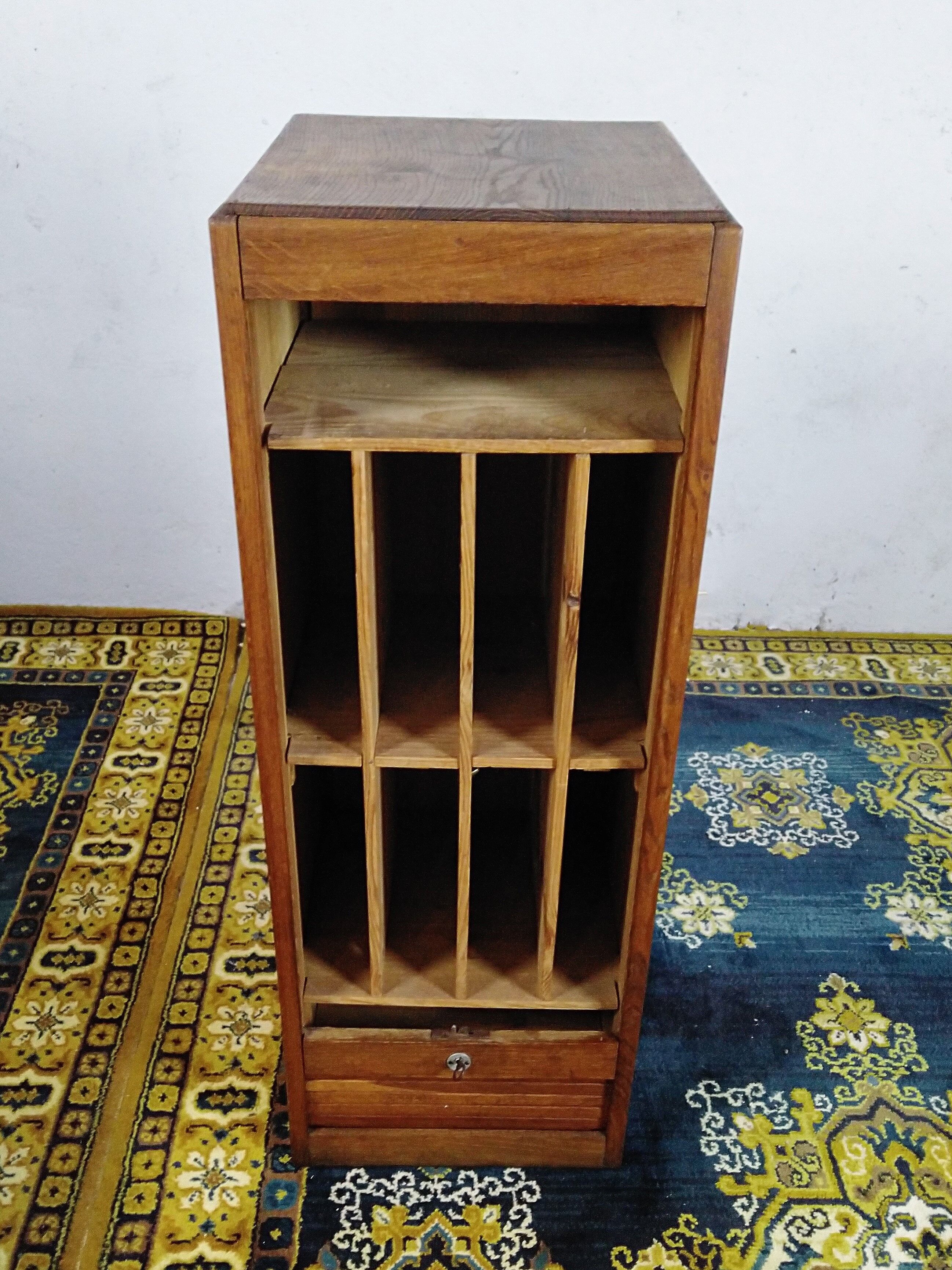 Vintage oak filing cabinet