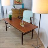 Vintage coffee table 150x60 teak 1960 denmark