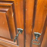 Louis Philippe country wooden sideboard with 2 drawers and 3 doors 126cm