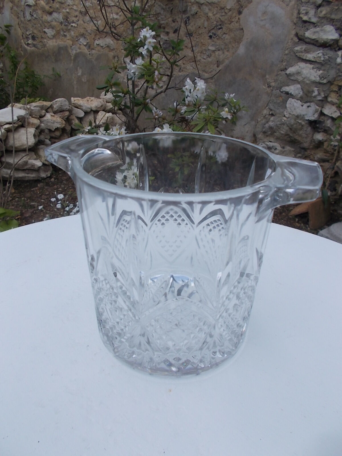 Ice bucket Arc France in chise glass