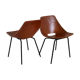 Pair of chairs Amsterdam by Pierre Guariche, recent "House of the World" reissue