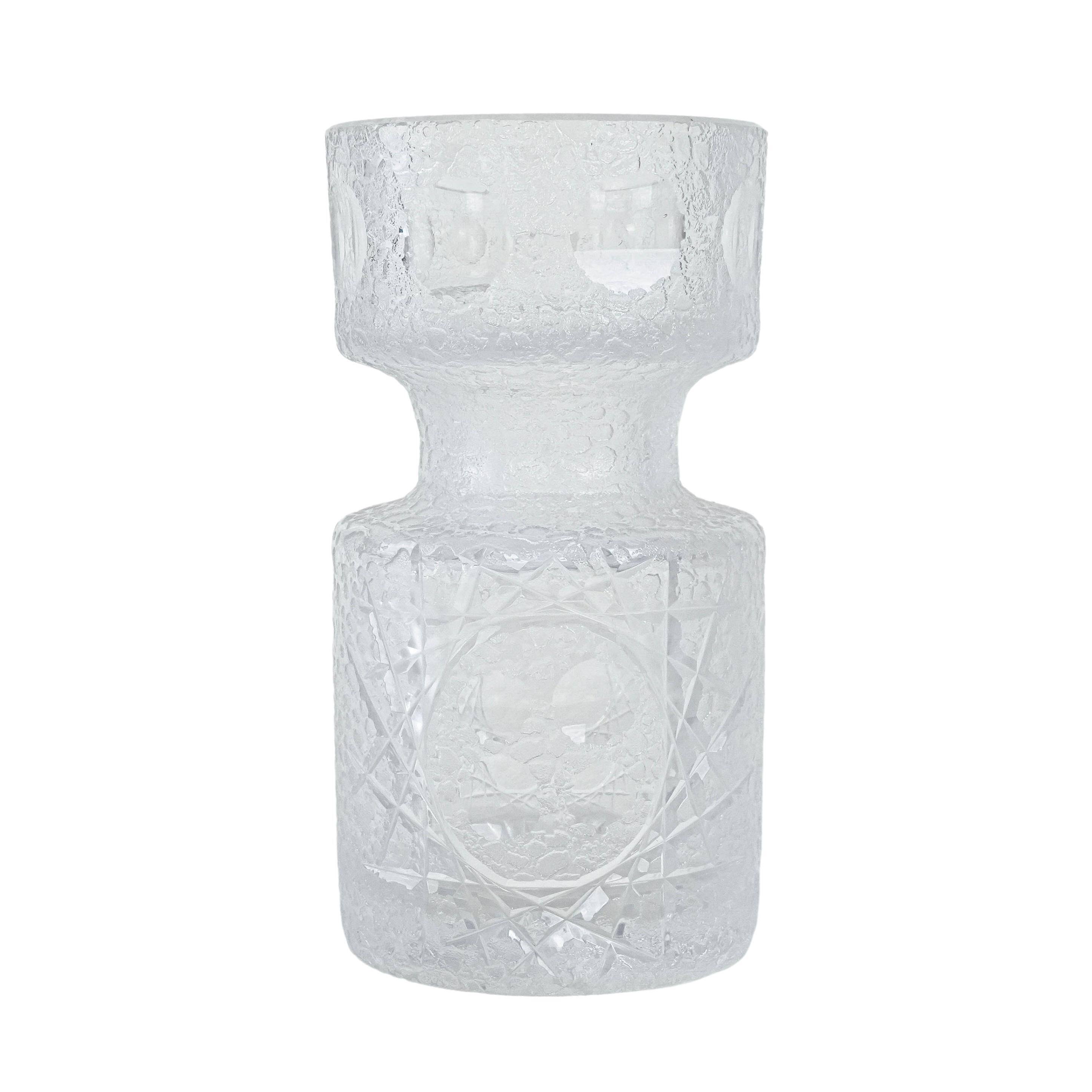 Glass vase, Scandinavian design, 1960s, manufactured in Denmark