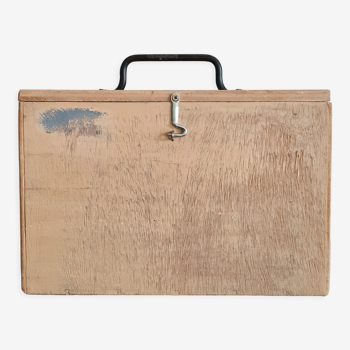 Coffre malle en bois