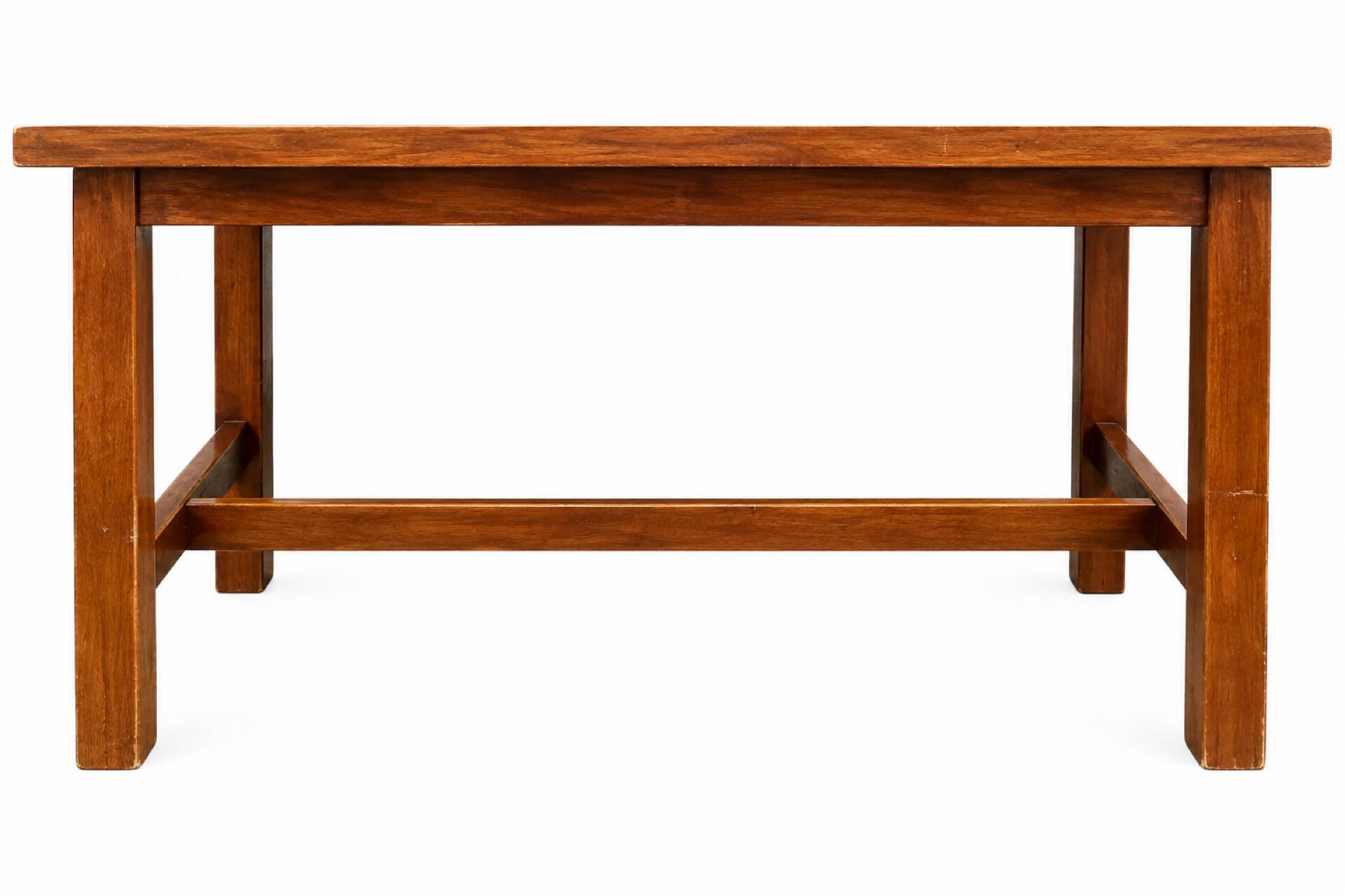 Table exotique Thaïlande en verre et bois massif 