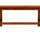 Table exotique Thaïlande en verre et bois massif 