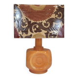 Orange ceramic lamp, 60's – Germany