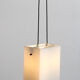 Cubic hanging lamp in opaline, 1960s