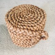 French Mediterranean Low Rope Stool from Audoux Minet, 1940s