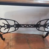 Bistro table cast iron base 112cms long