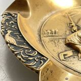 Large Vintage Solid Brass Ashtray