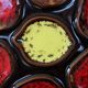Vintage oyster plate in majolica ceramic, Vallauris style