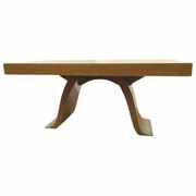 Table a manger Art Déco en placage de noyer XX siècle