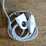 Rope and sandstone lamp