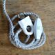 Rope and sandstone lamp