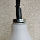 Vintage White Glass Pendant Lamp Ceiling Light Meblo Style Yugoslavia made
