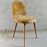 1960s golden furry chair