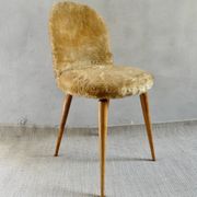 1960s golden furry chair