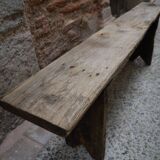 Rustic wooden bench