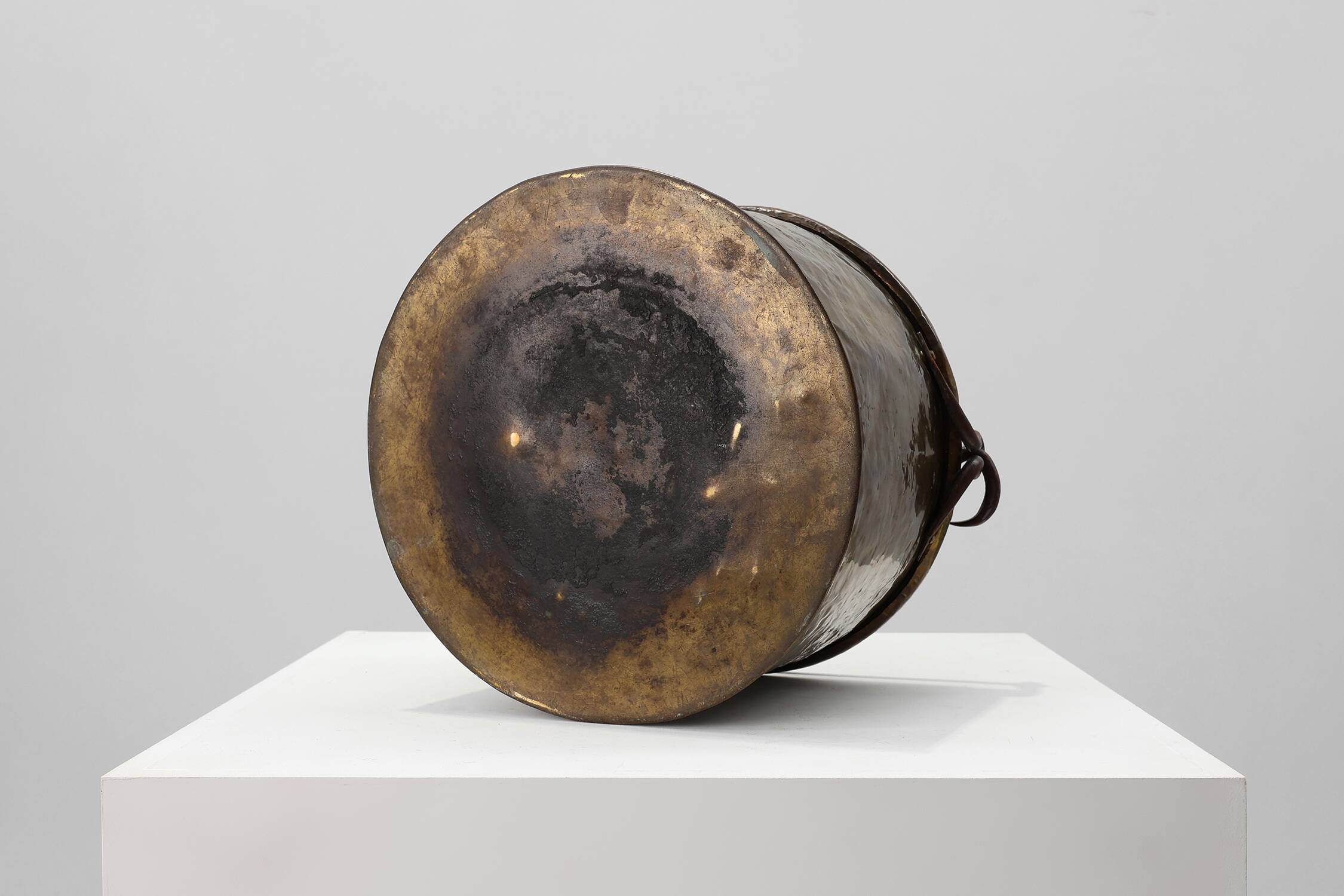 Antique French Provincial Copper Kettle, 19th Century