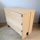 Solid beech chest of drawers