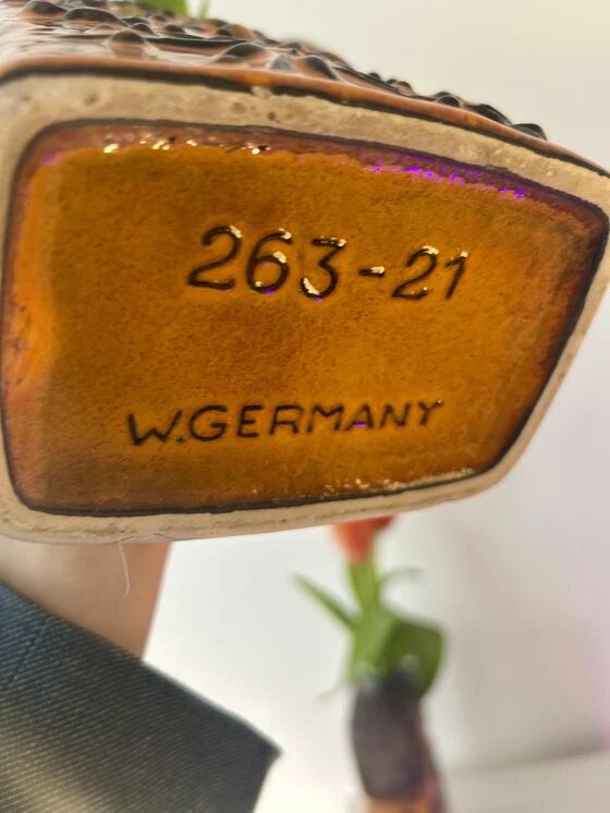 Vase Duo from the East and West German pottery history – East German pottery meets West German pottery