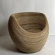Pencil reed rattan bamboo egg pod chair