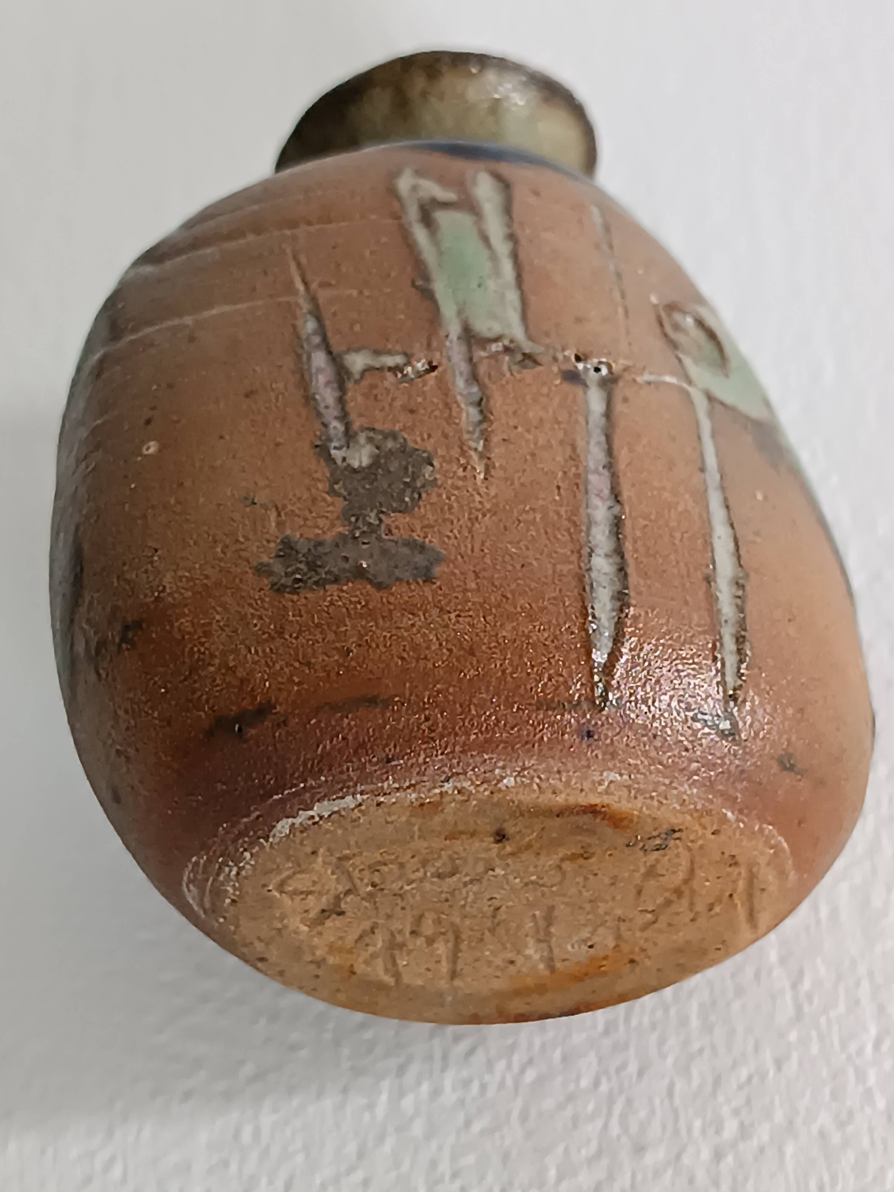 Michel delmotte miniature vase display object 1979