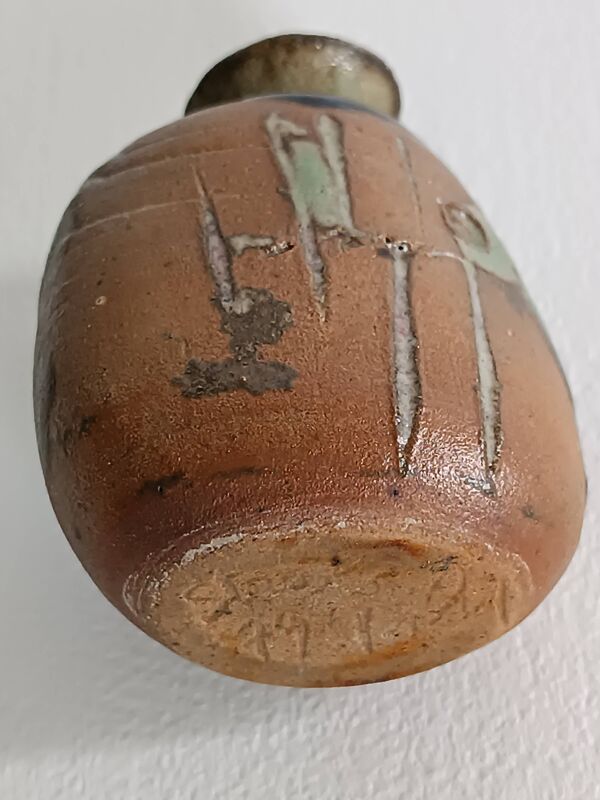 Michel delmotte vase miniature objet de vitrine 1979