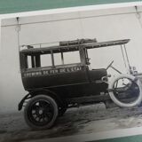 Old photograph 1900 automobile of the State Railways