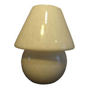 Lampe champignon en verre
