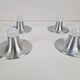 Vintage Space Age UFO Disc Wall Lamps from Targetti Sankey, 1970s, Set of 4