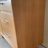 Large vintage 6-drawer chest of drawers from the 50s in oak.