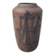 Mid Century Modern Ceramic Floor Vase – Vintage Maritime Ship Design –