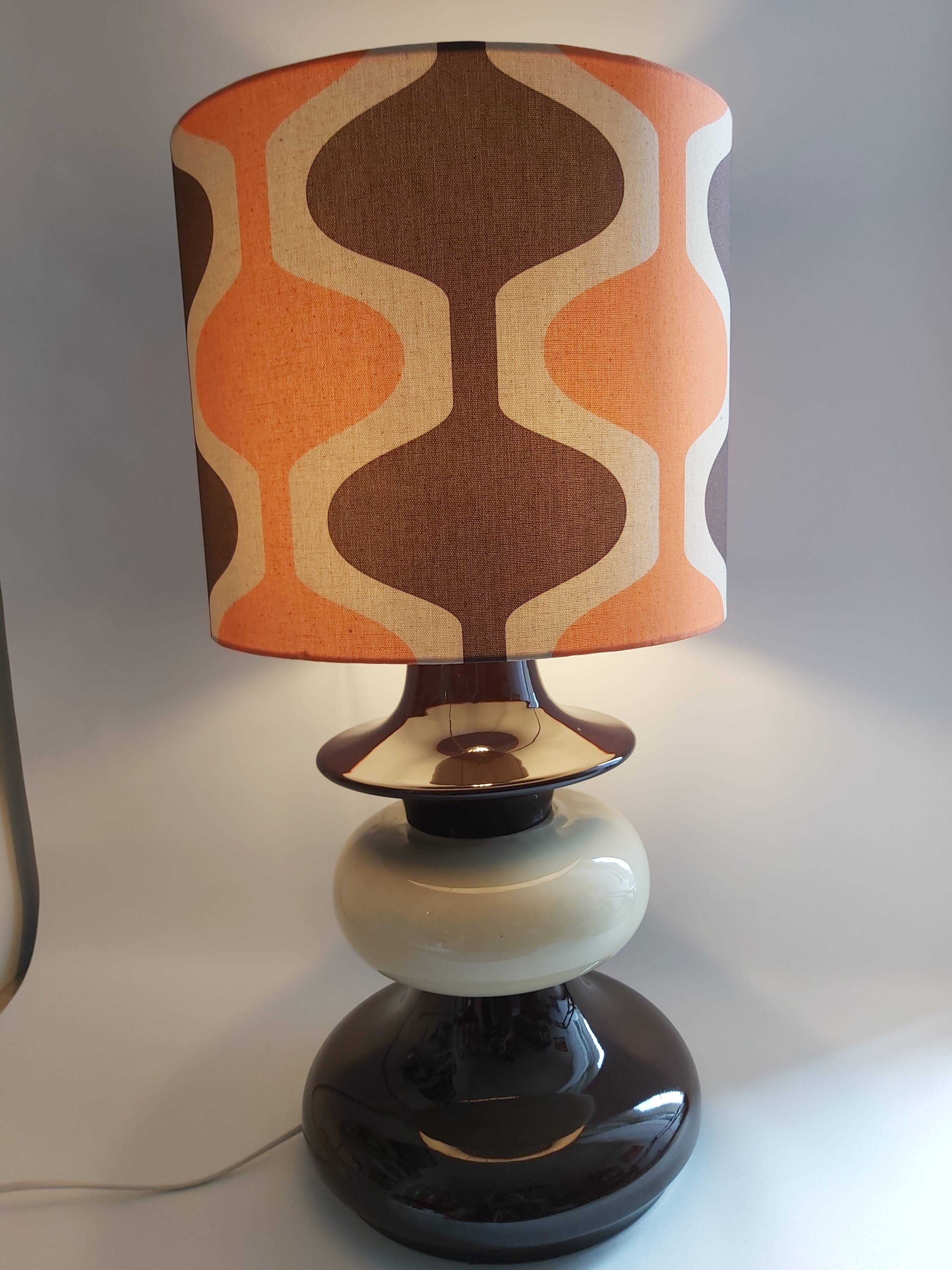 Large ceramic lamp, Germany, 1970s.
