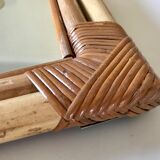 Mirror in rattan and bamboo 56X34