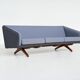 Illum Wikkelso model ML-90 three-seater sofa Laursen Denmark 1960
